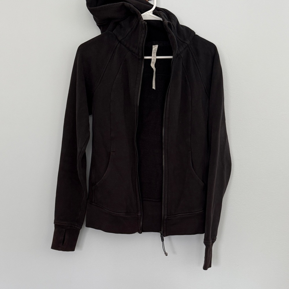 Lululemon Scuba Full-Zip Hoodie Black (Size 6)